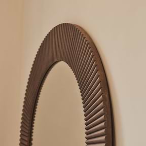 Sloane - Warm Wood Extra Large Premium Arched Mirror 180cm x 100cm