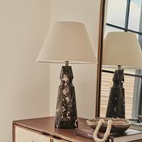 Sienna - Dark Emperador Conical Shade Table Lamp