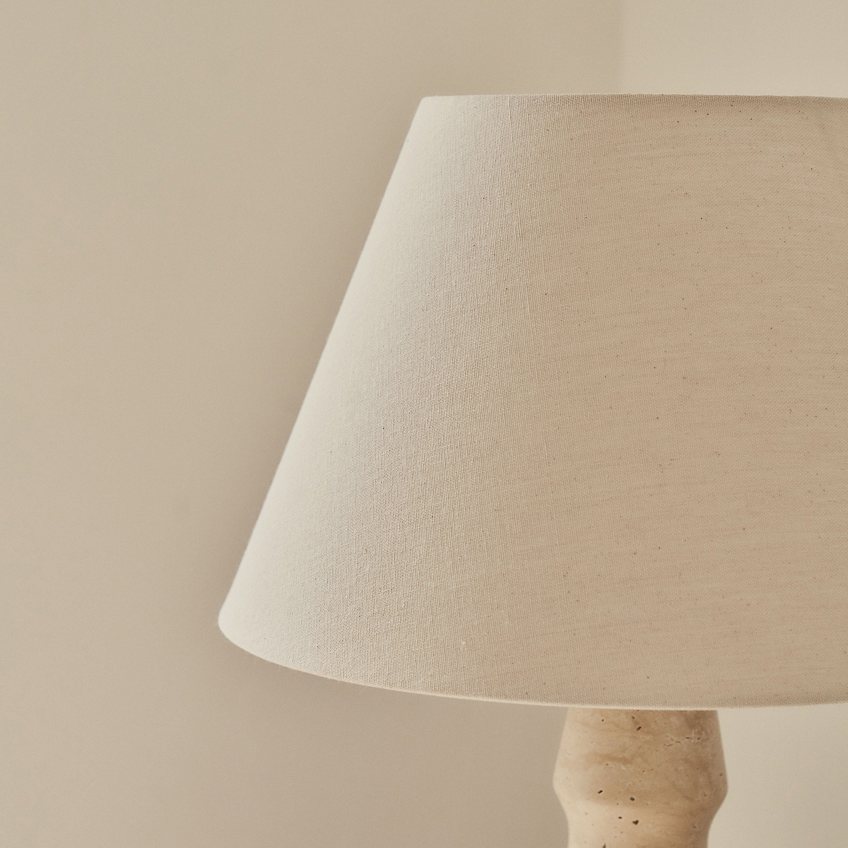 Sienna - Travertine Conical Shade Table Lamp