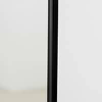 Full Length Black Arched Large Metal Mirror frame side