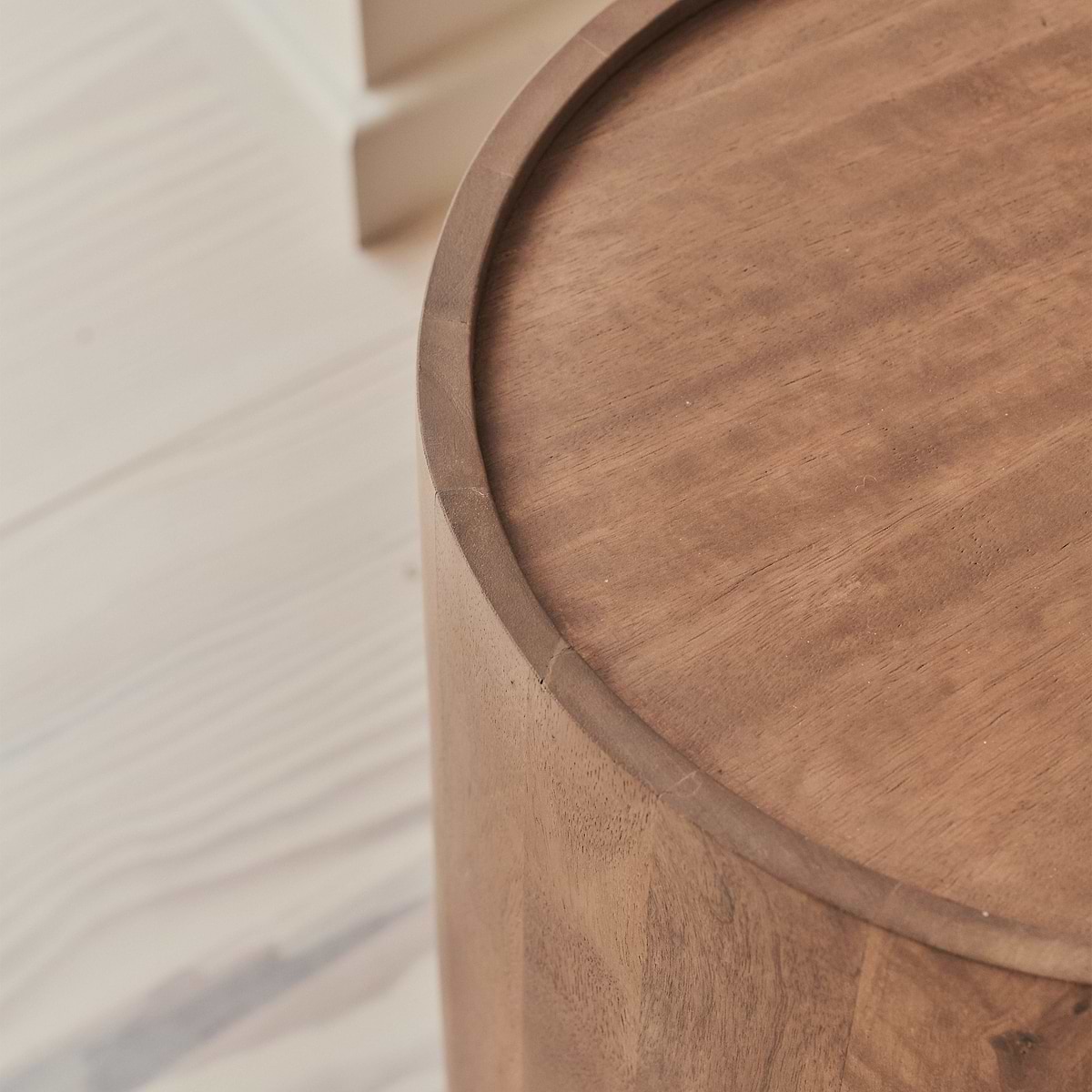 Fairmont - Warm Wood Premium Round Side Table
