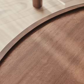 Fairmont - Dark Wood Premium Round Coffee Table