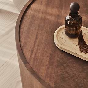 Fairmont - Dark Wood Premium Round Coffee Table