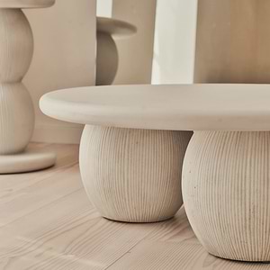 Leonardo - Minimal Concrete Ball Coffee Table Large