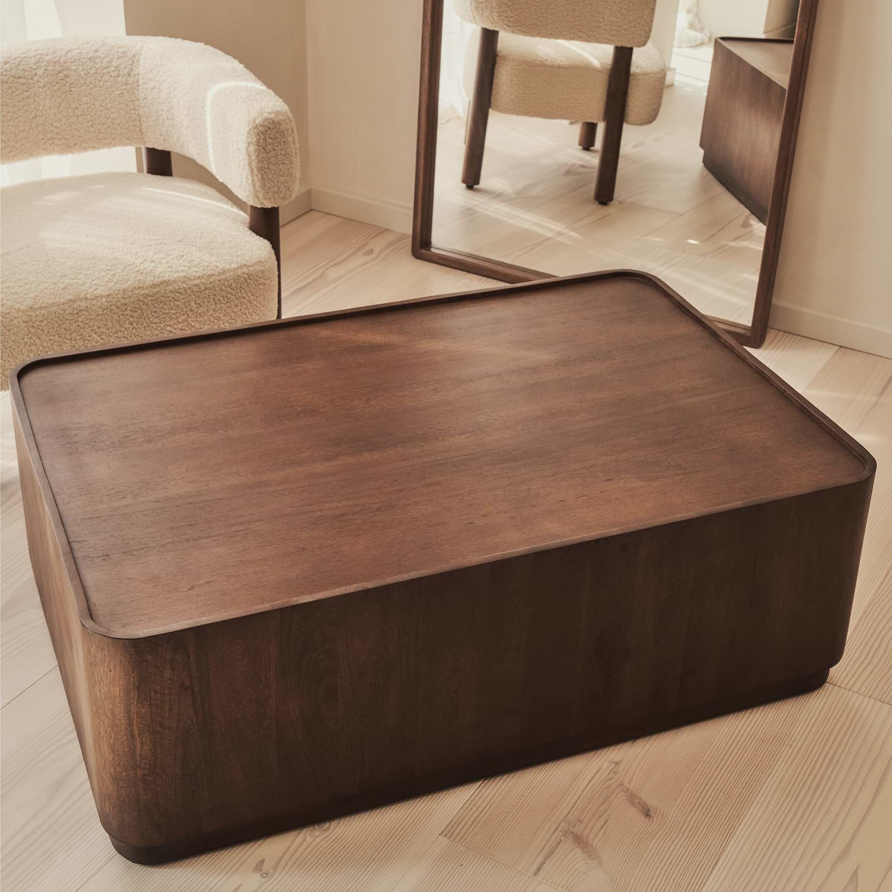 Fairmont - Dark Wood Premium Rectangular Coffee Table