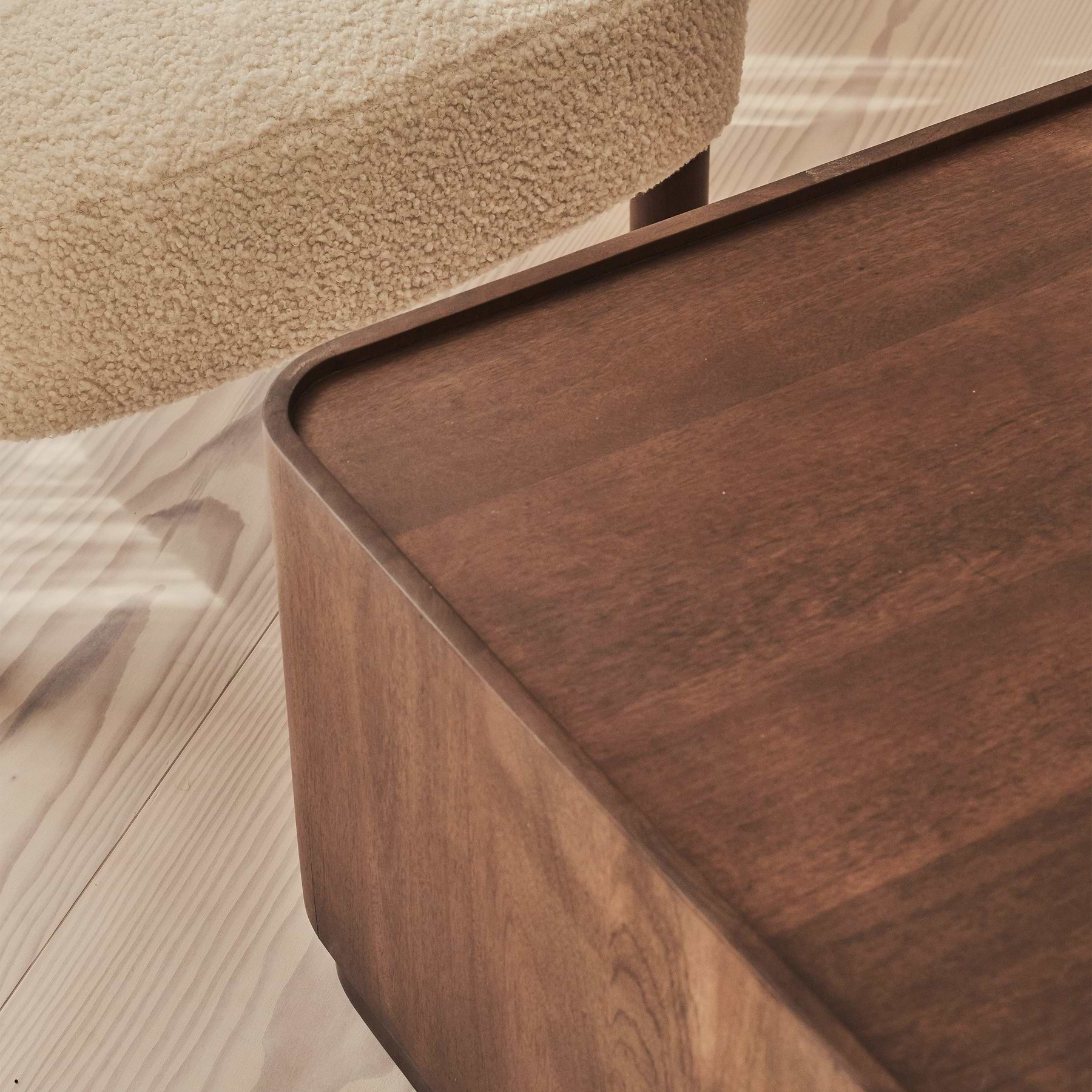 Fairmont - Dark Wood Premium Rectangular Coffee Table