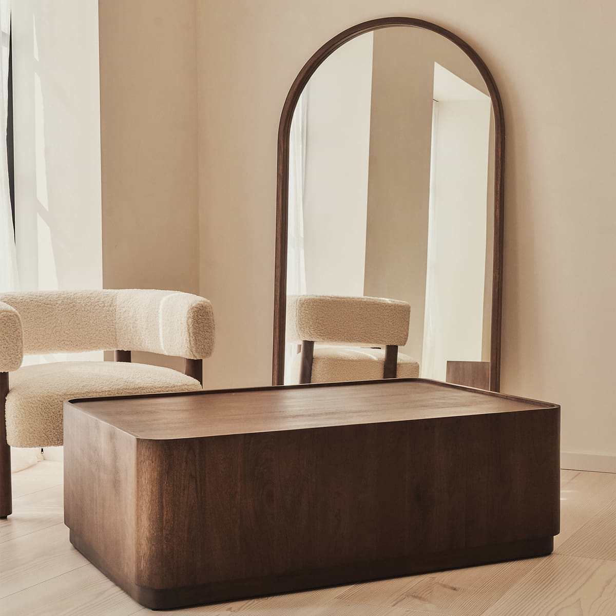 Fairmont - Dark Wood Premium Rectangular Coffee Table