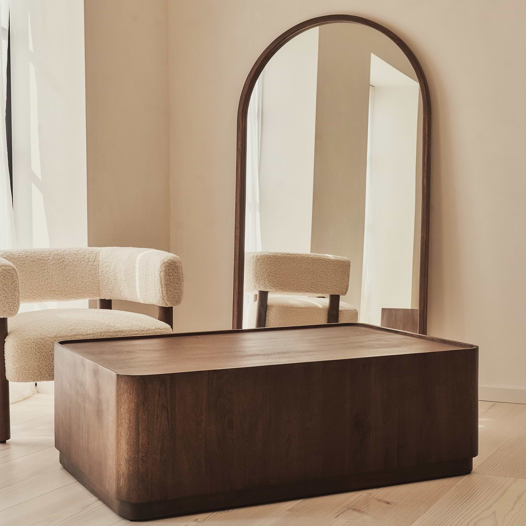 Fairmont - Dark Wood Premium Rectangular Coffee Table