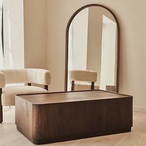 Fairmont - Dark Wood Premium Rectangular Coffee Table