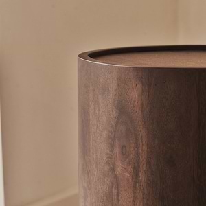 Fairmont - Dark Wood Premium Round Side Table
