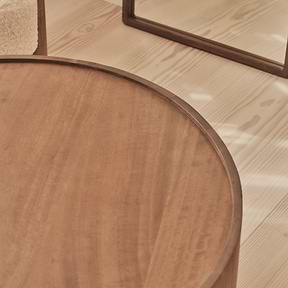 Fairmont - Warm Wood Premium Round Coffee Table