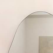 Small Frameless Pond Mirror alternate detail shot of irregular curves