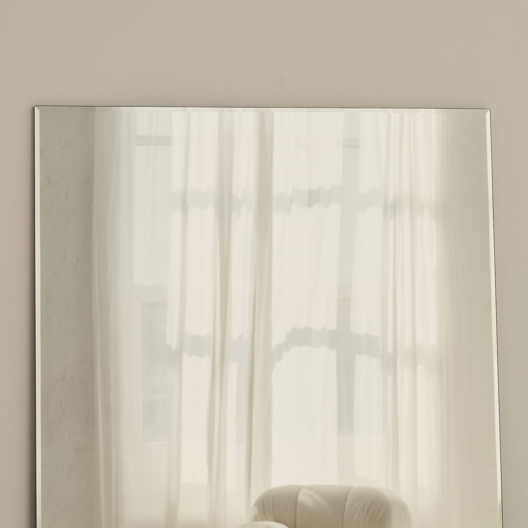 Edge - Extra Large Frameless Full Length Rectangular Mirror 200cm x 100cm