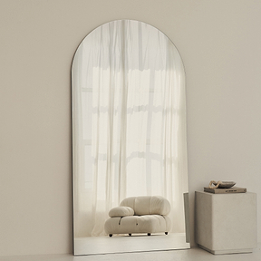 Edge - Extra Large Frameless Arched Full Length Mirror 200cm x 100cm