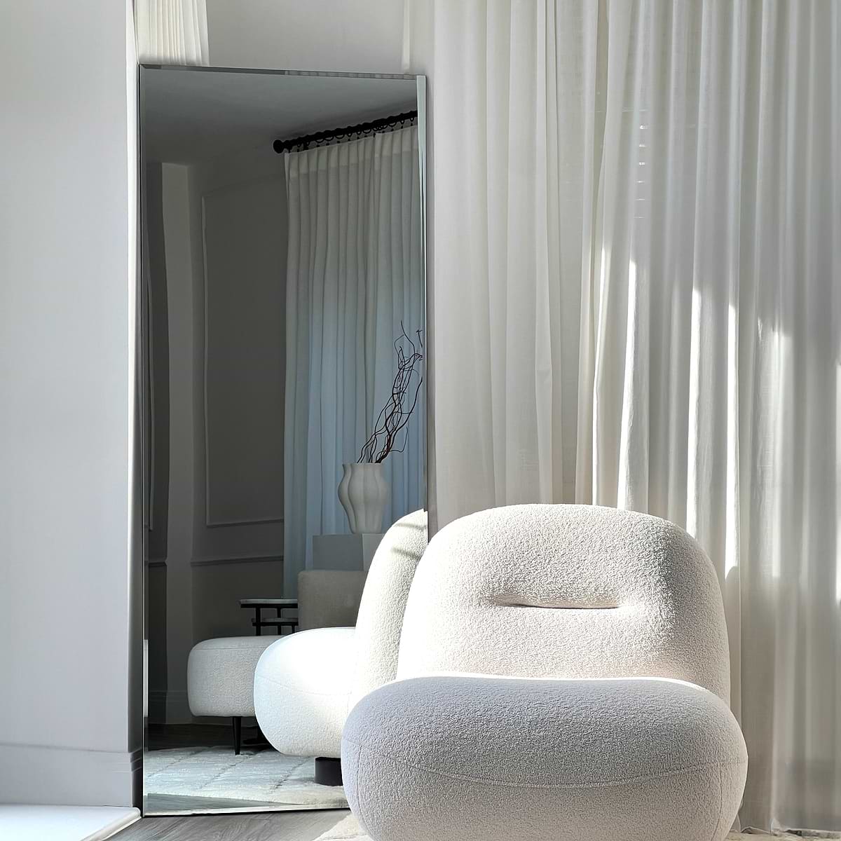 Edge - Large Frameless Full Length Rectangular Mirror 179cm x 70cm