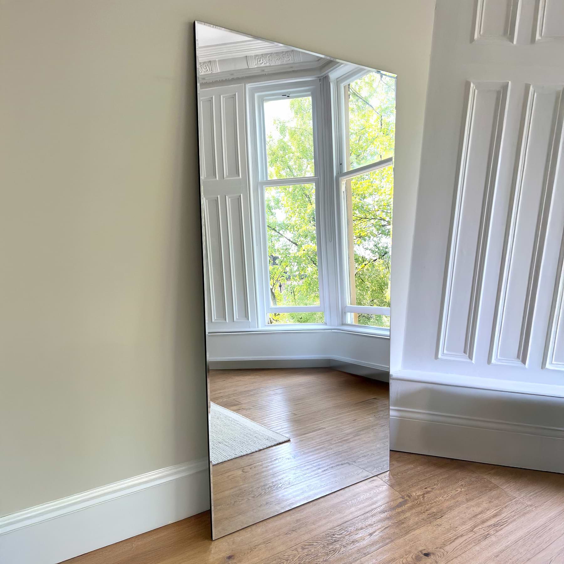 Edge - Extra Large Frameless Full Length Rectangular Mirror 200cm x 100cm