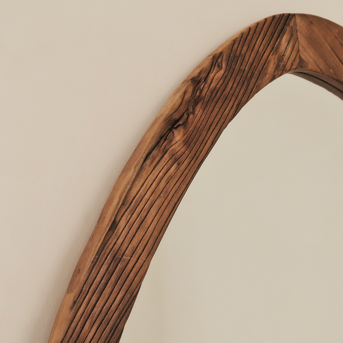 Elowyn - Large Full Length Warm Elm Wood Organic Mirror 180cm x 80cm