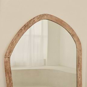Elowyn - Extra Large Full Length White Washed Elm Wood Organic Mirror 180cm x 108cm