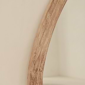 Elowyn - Large Full Length White Washed Elm Wood Organic Mirror 180cm x 80cm