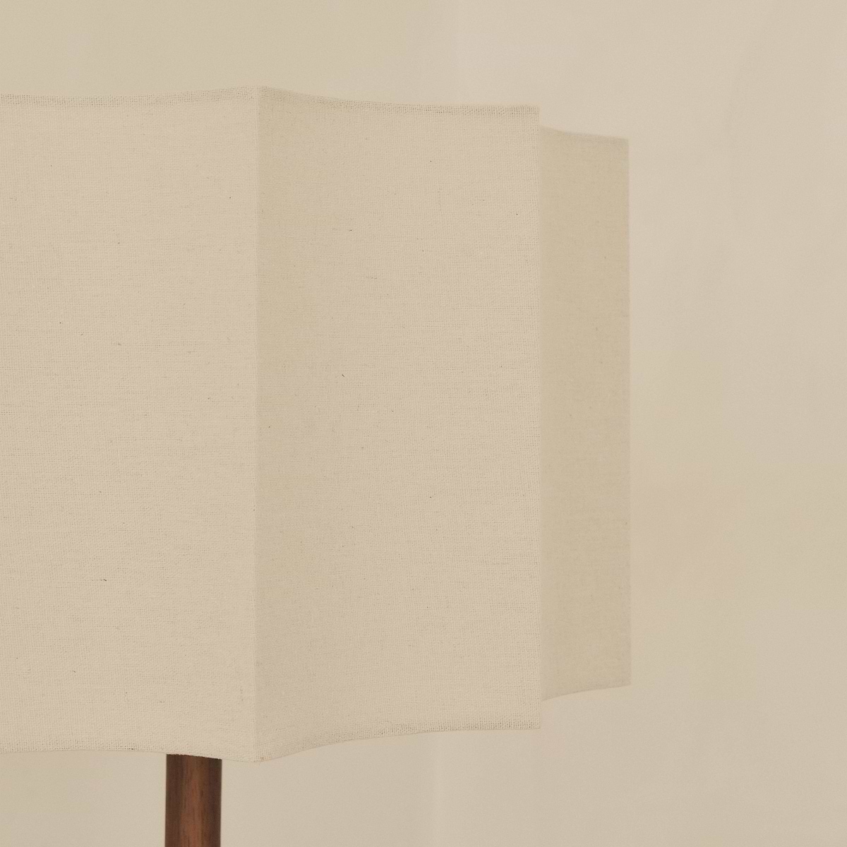 Esme - Dark Wood Inverted Scallop Shade Floor Lamp