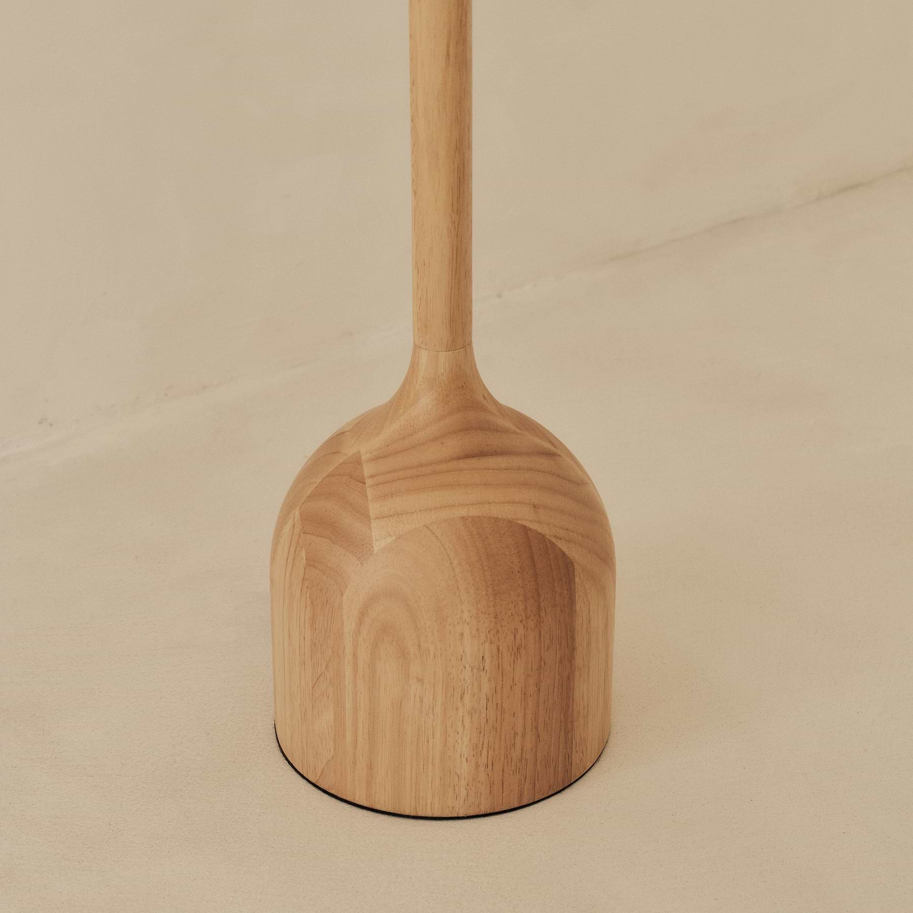 Esme - Light Wood Inverted Scallop Shade Floor Lamp