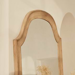 Francisco - Extra Large Arched Full Length Washed Wood Mirror 190cm x 120cm