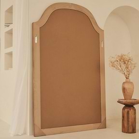 Francisco - Extra Large Arched Full Length Washed Wood Mirror 190cm x 120cm
