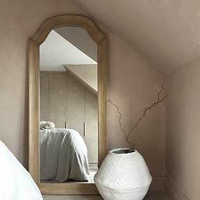 Francisco - Large Arched Full Length Washed Wood Mirror 177cm x 79cm