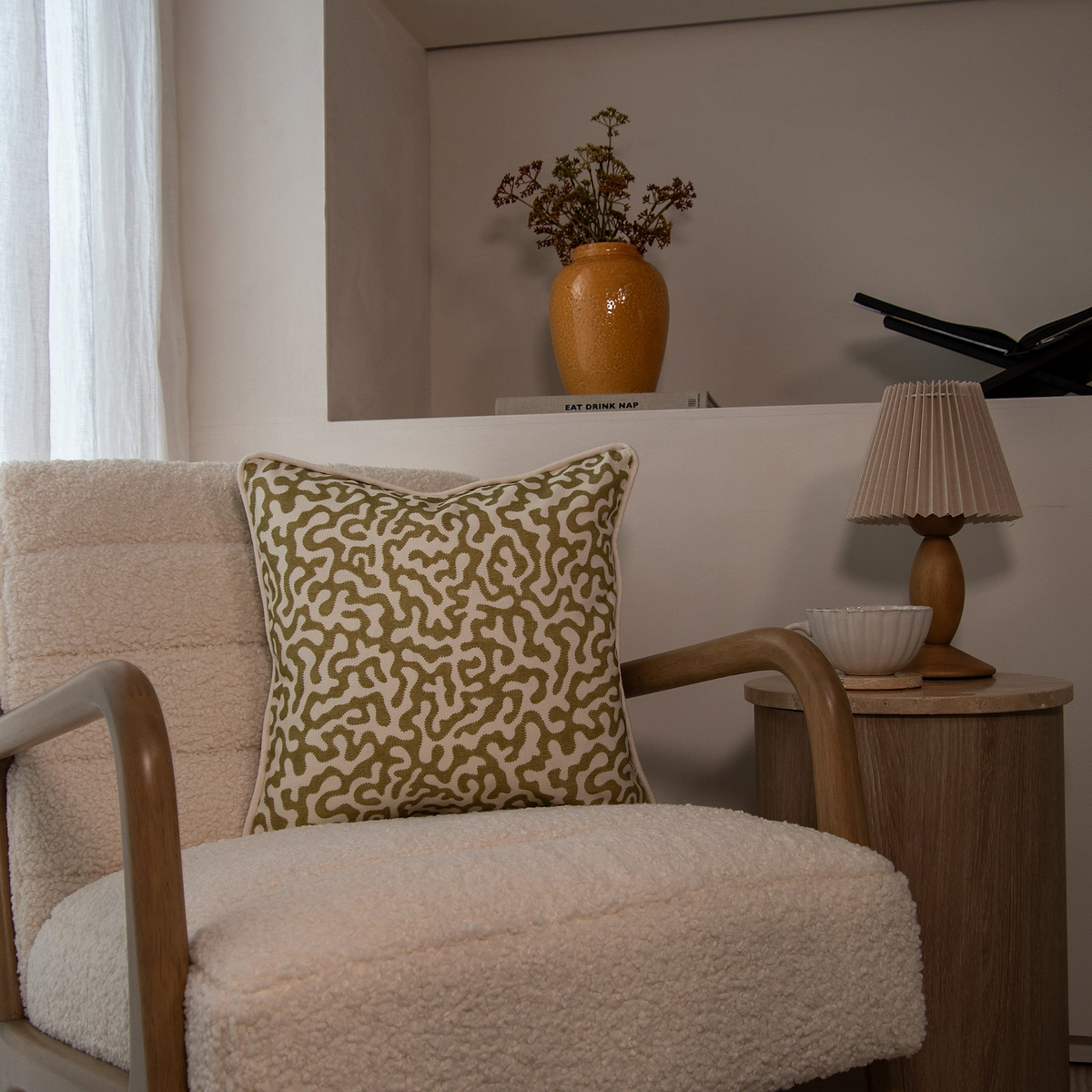 Pakko - Willow Printed Fabric Cushion