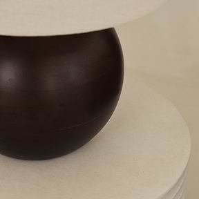Geneva - Dark Wood Drum Shade Table Lamp