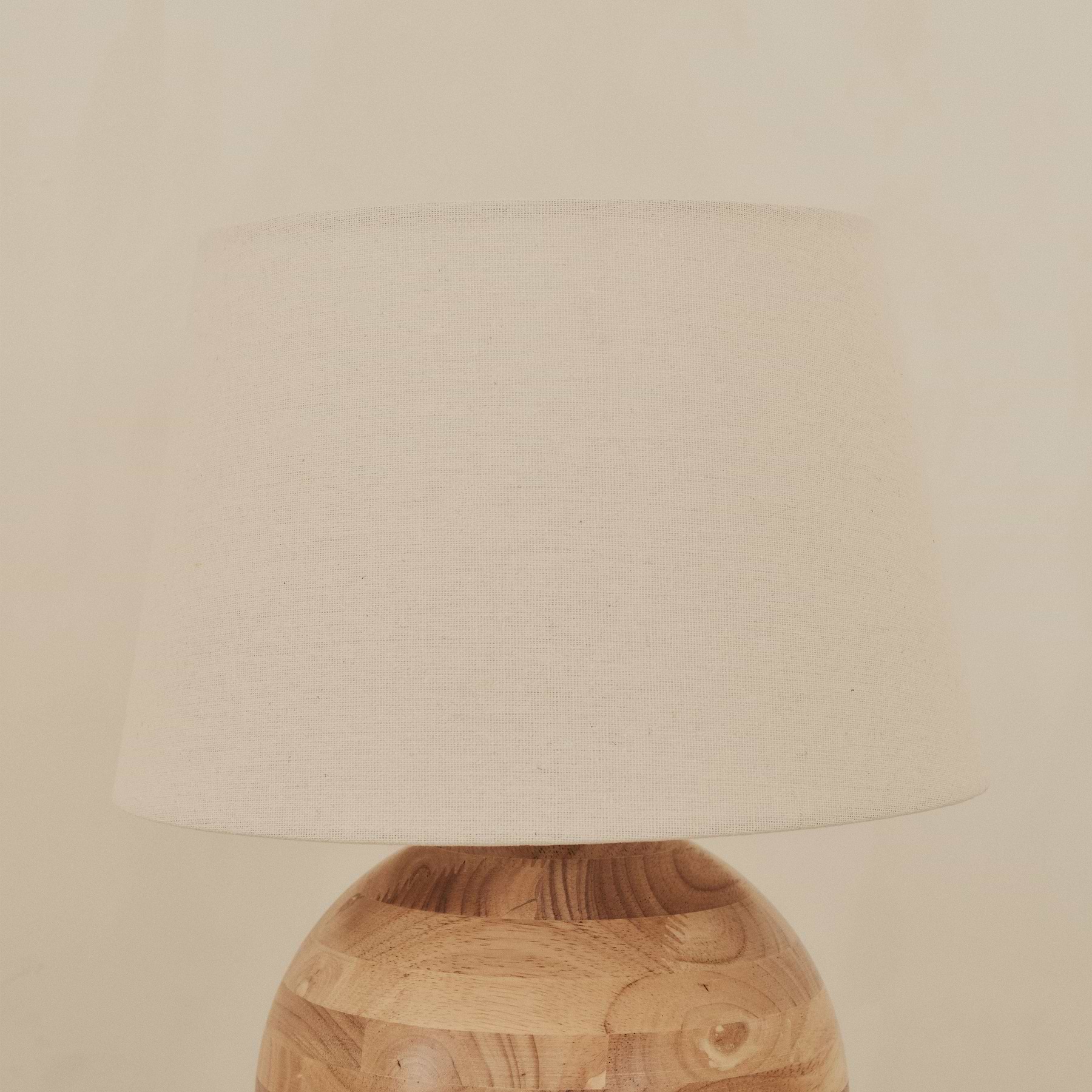 Geneva - Light Wood Drum Shade Table Lamp