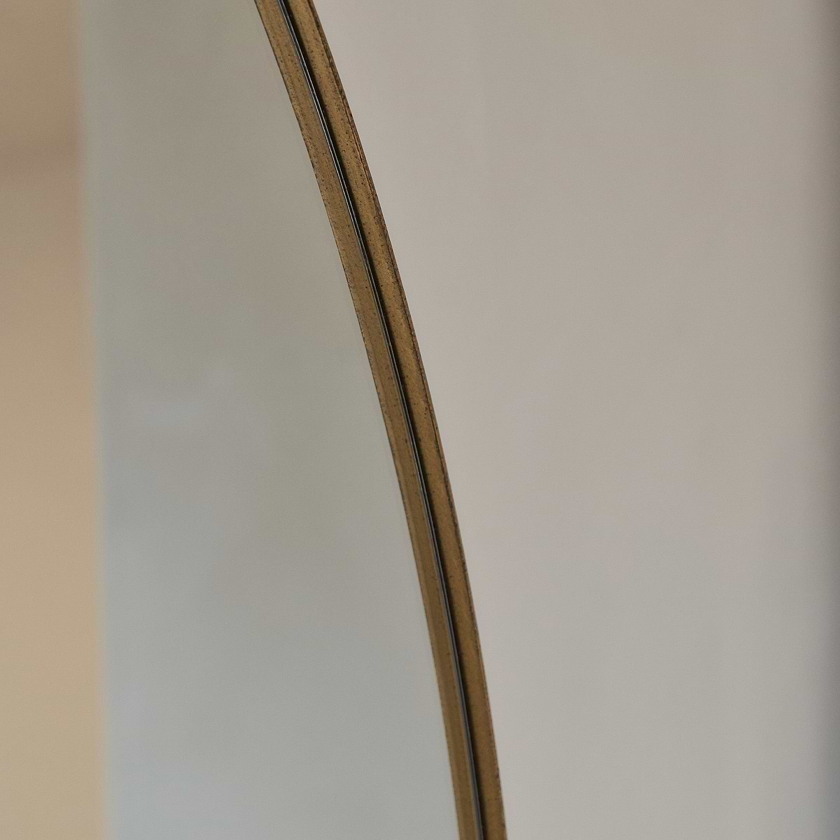 Theo - Gold Round Metal Extra Large Wall Mirror 120cm x 120cm