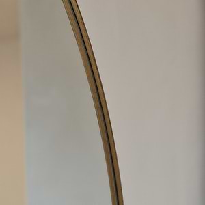 Theo - Gold Round Metal Extra Large Wall Mirror 120cm x 120cm