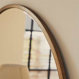 Higgins - Gold Metal Modern Round Wall Mirror 100cm x 100cm