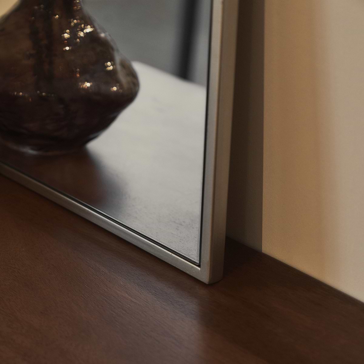 Liberty - Champagne Arched Metal Wall Mirror 50cm x 30cm