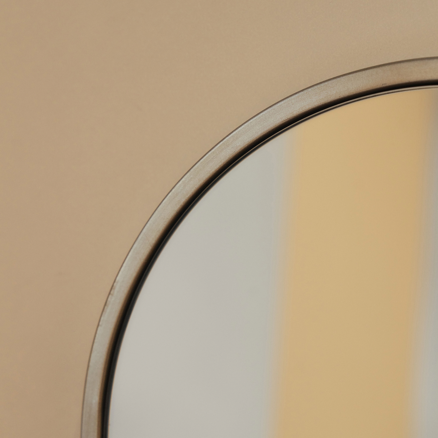 Liberty - Champagne Arched Metal Wall Mirror 50cm x 30cm