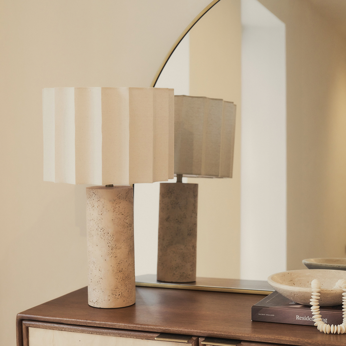 Liberty - Gold Wide Arched Metal Overmantle Mirror 120cm x 90cm