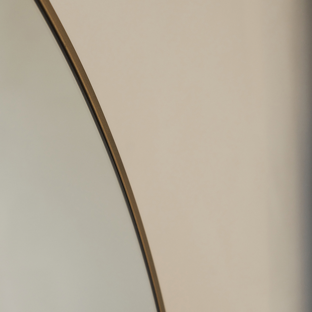 Liberty - Gold Wide Arched Metal Overmantle Mirror 120cm x 90cm