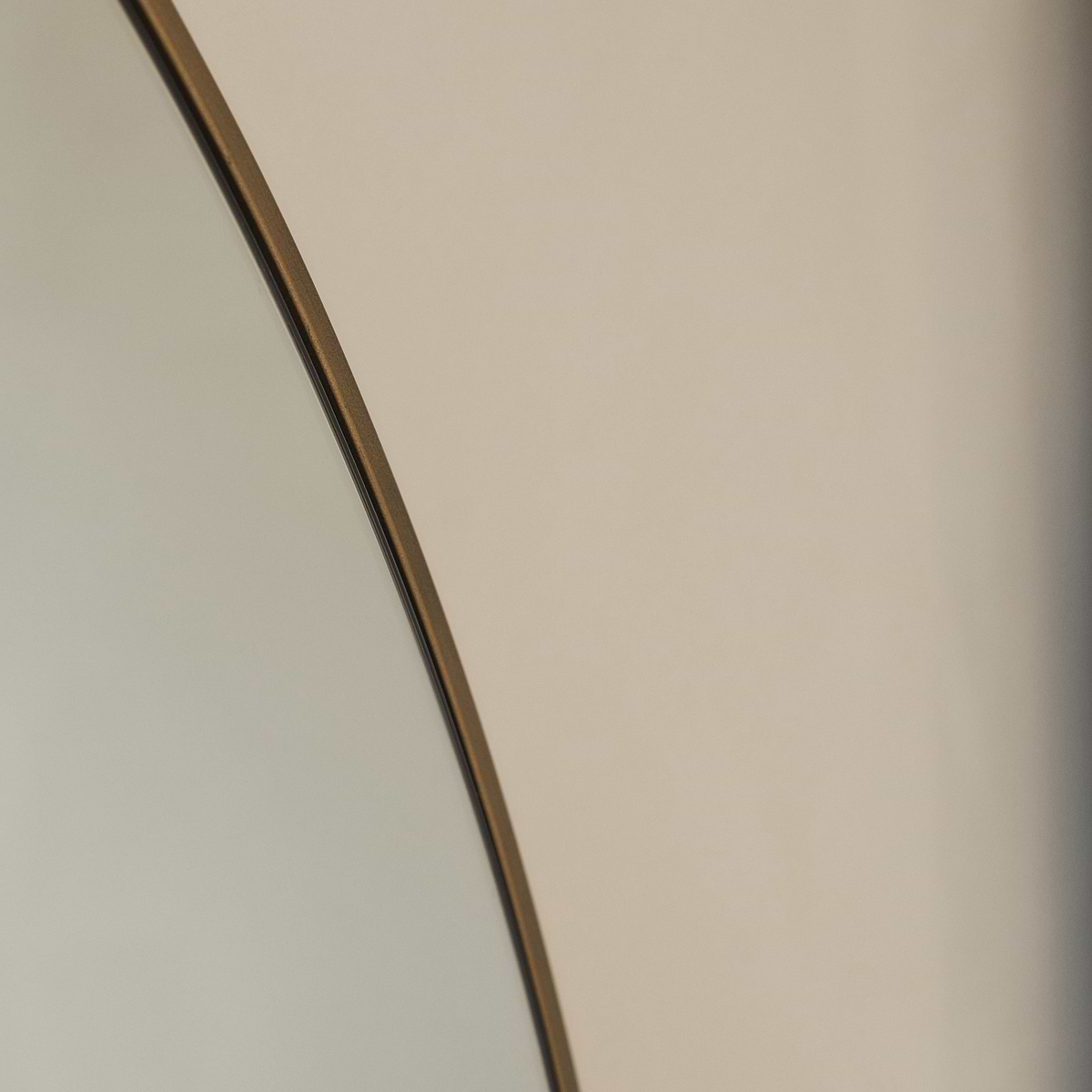 Liberty - Gold Wide Arched Metal Overmantle Mirror 120cm x 90cm