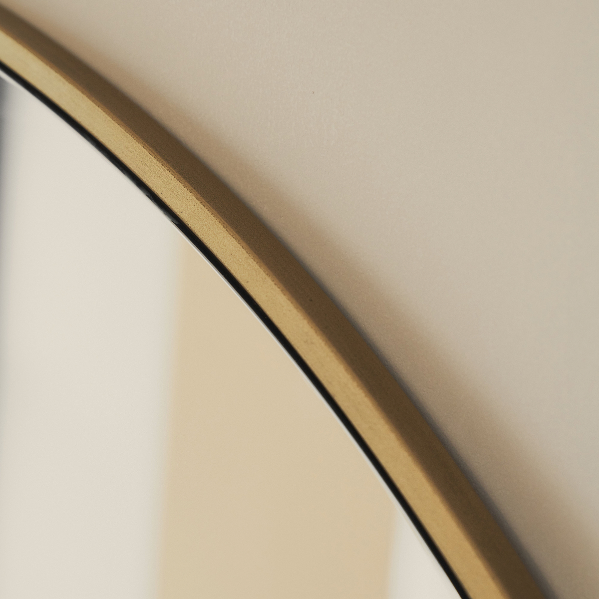 Liberty - Gold Wide Arched Metal Overmantle Mirror 120cm x 90cm