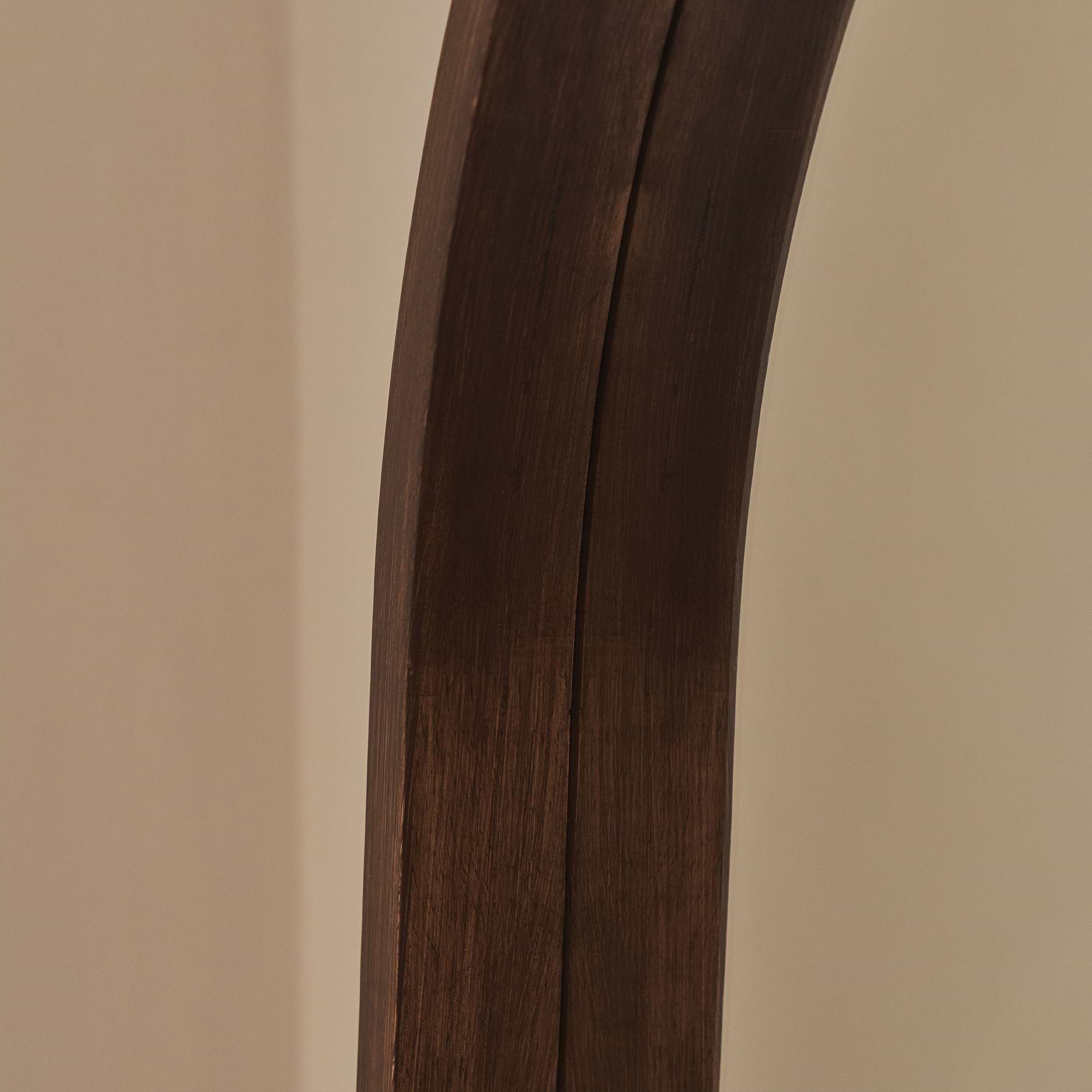 Lilia - Full Length Dark Wood Arched Wooden Mirror 170cm x 80cm