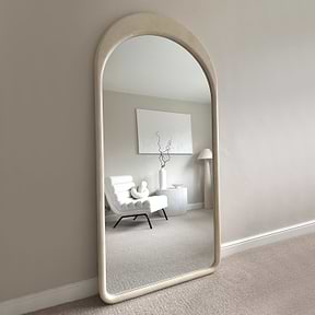 Lingotto - Extra Large Full Length Concrete Arched Mirror 190cm x 90cm