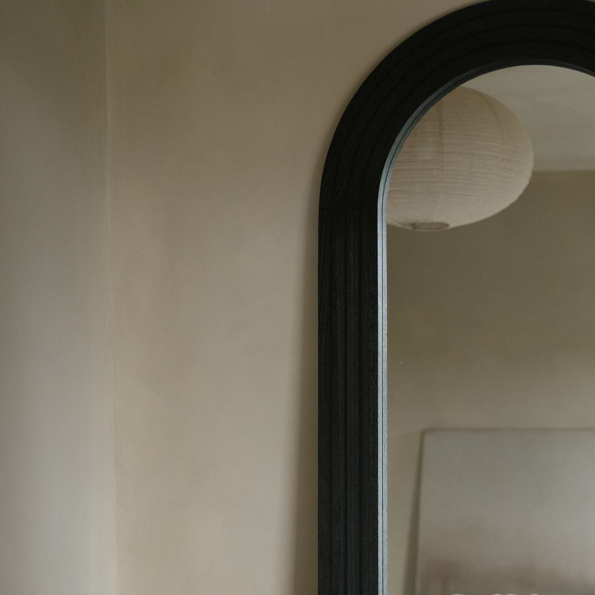 Luciana - Full Length Arched Charred Black Mirror 180cm x 80cm