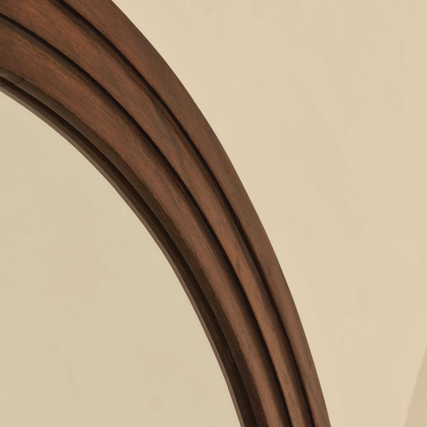 Luciano - Extra Large Full Length Arched Dark Wood Mirror 200cm x 100cm