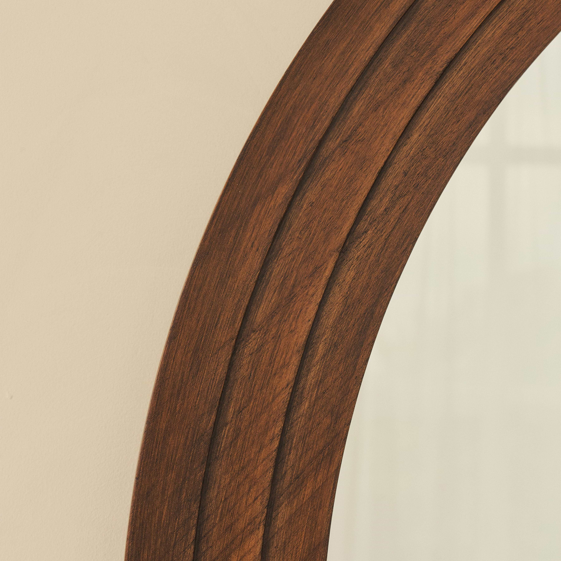 Luciano - Extra Large Full Length Arched Dark Wood Mirror 200cm x 100cm