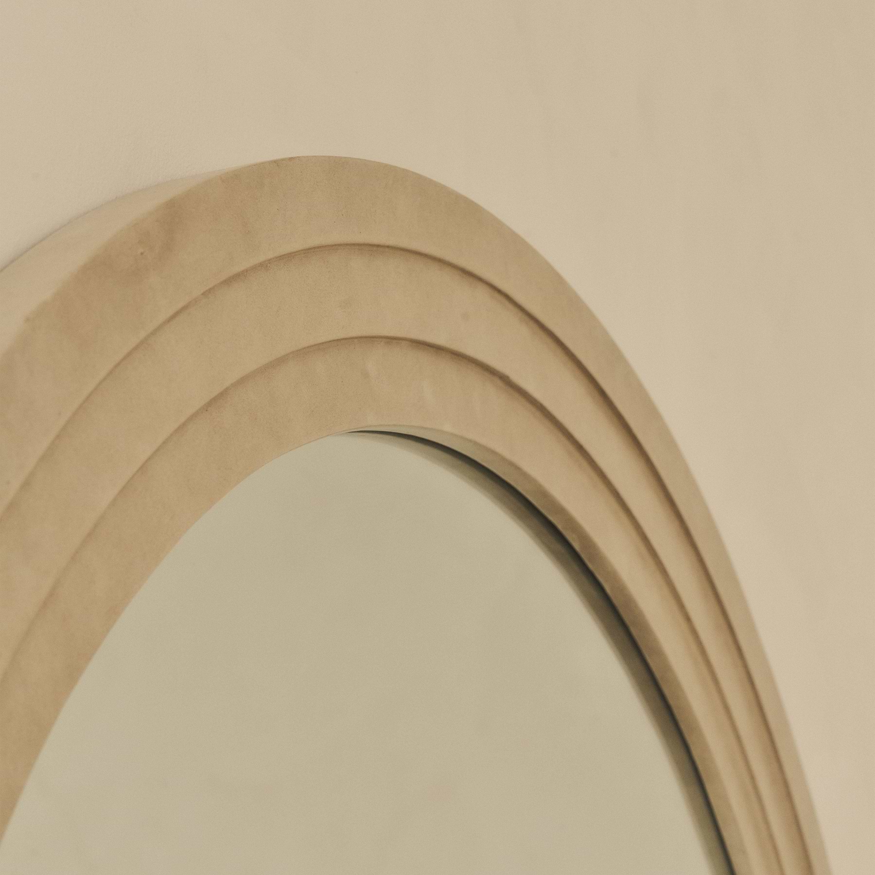 Luciano - Extra Large Full Length Arched Concrete Mirror 200cm x 100cm