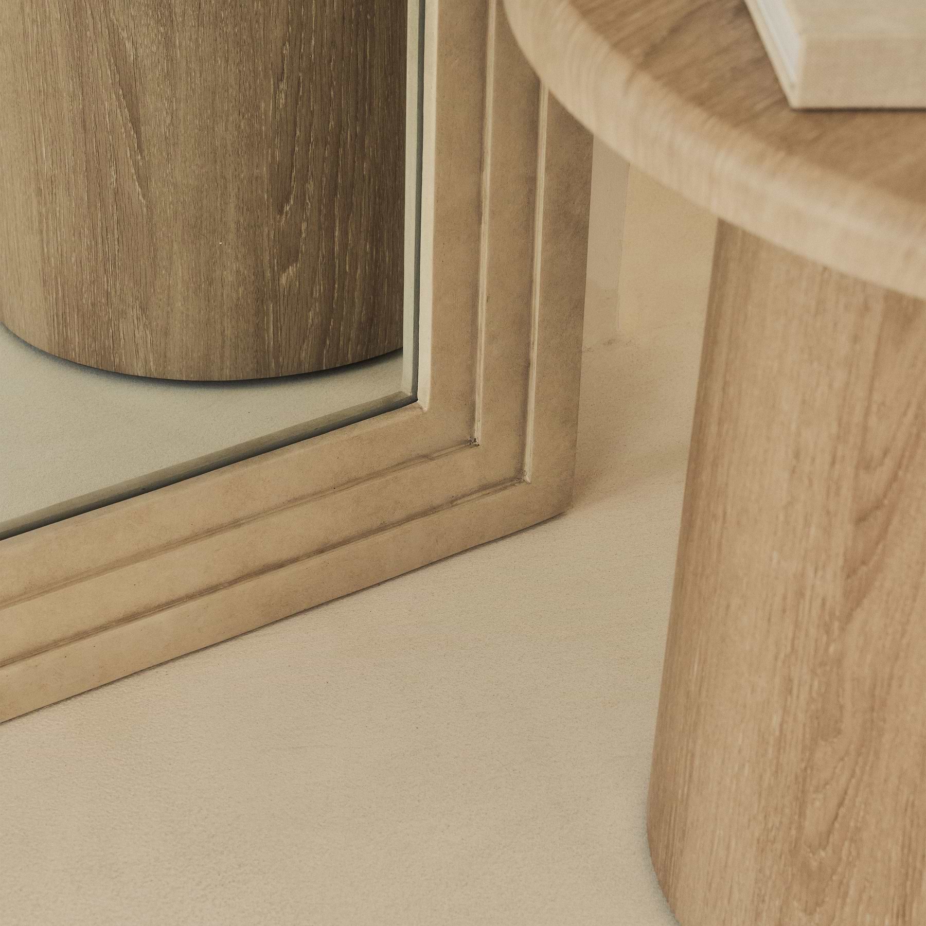 Luciano - Extra Large Full Length Arched Concrete Mirror 200cm x 100cm