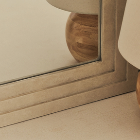 Luciano - Concrete Arched Overmantle Mirror 120cm x 100cm