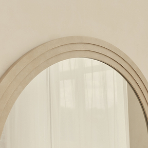 Luciano - Concrete Arched Overmantle Mirror 120cm x 100cm