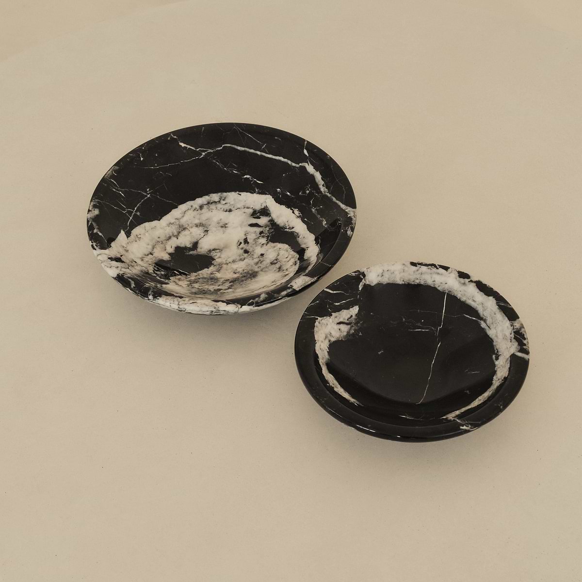 Marbelle - Large Black Marble Decorative Bowl